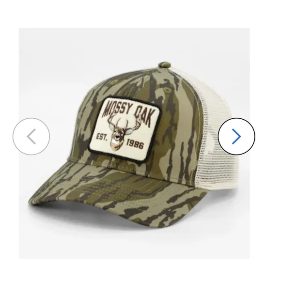 NWT Mossy Oak Brown Camo Trucker Hat with Deer Patch - Picture 11 of 11